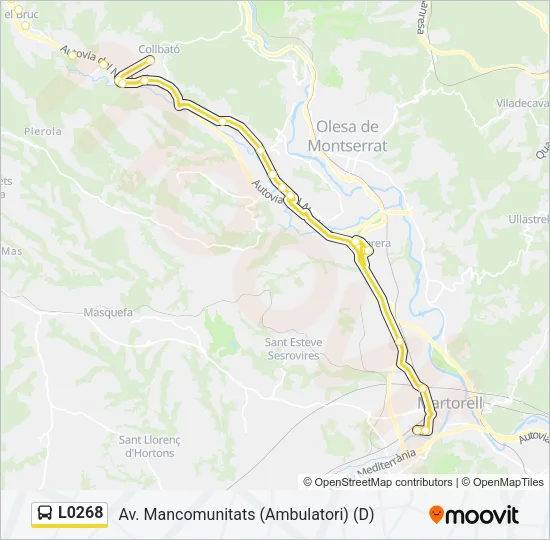 L0268 Bus Line Map