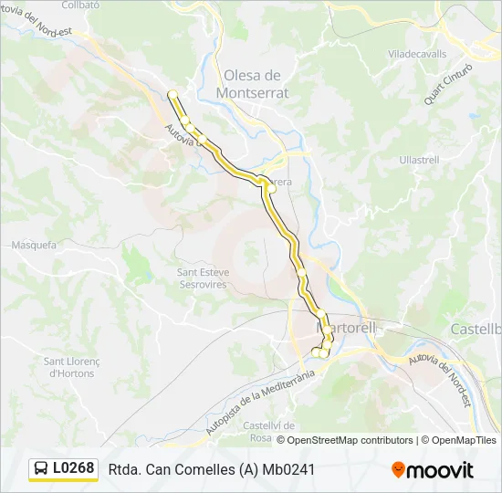 L0268 Bus Line Map