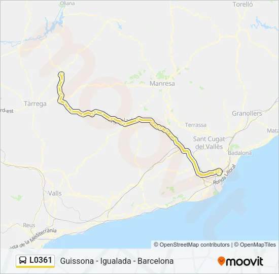 L0361 Bus Line Map