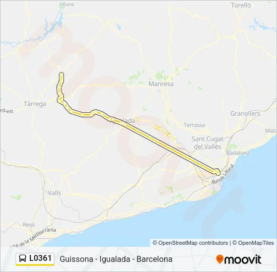 L0361 Bus Line Map