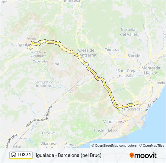 L0371 Bus Line Map