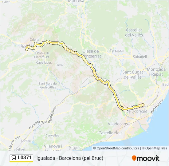 L0371 Bus Line Map