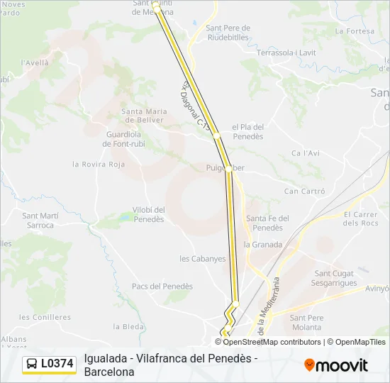 L0374 Bus Line Map