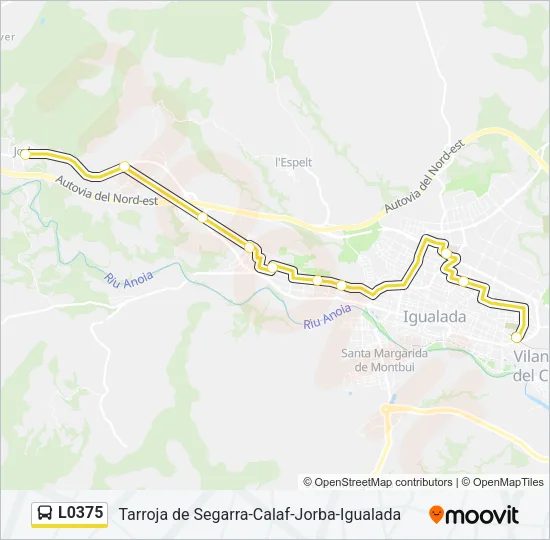 L0375 Bus Line Map