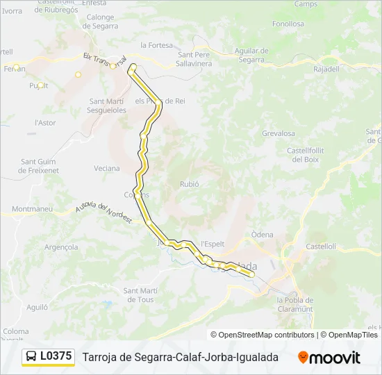 L0375 Bus Line Map