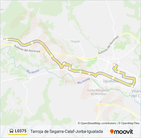 L0375 Bus Line Map