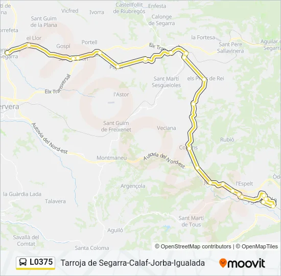 L0375 Bus Line Map