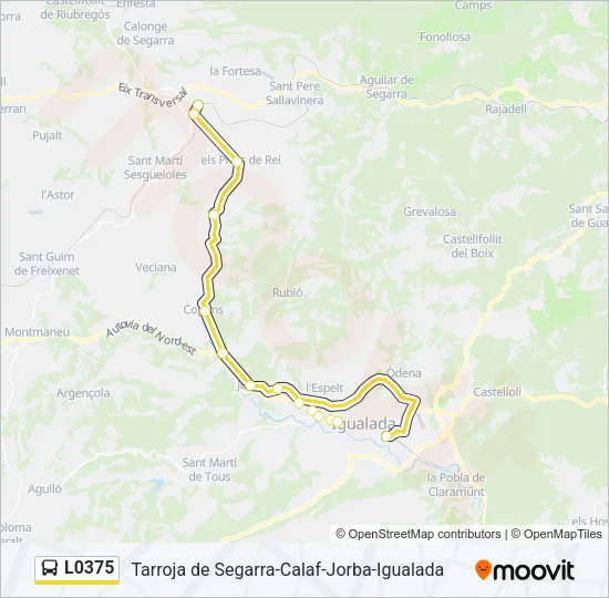L0375 Bus Line Map