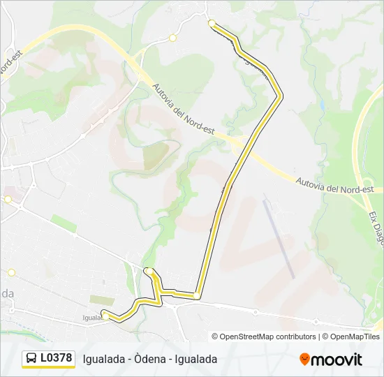 L0378 Bus Line Map