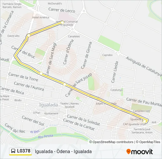 L0378 Bus Line Map