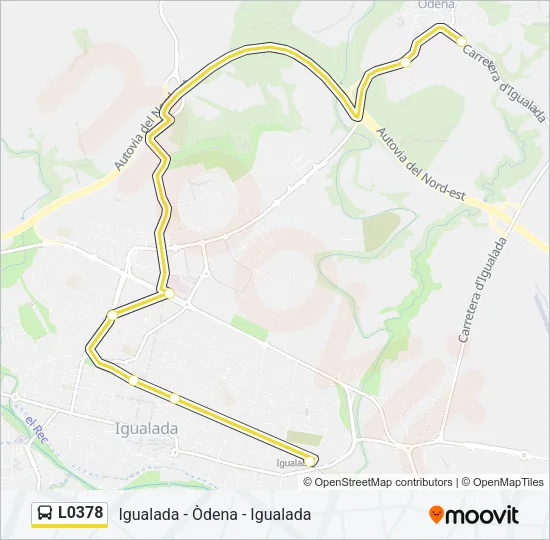 L0378 Bus Line Map