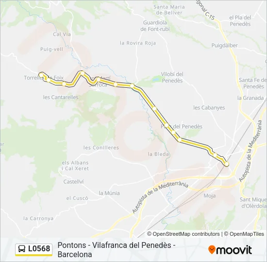 L0568 Bus Line Map