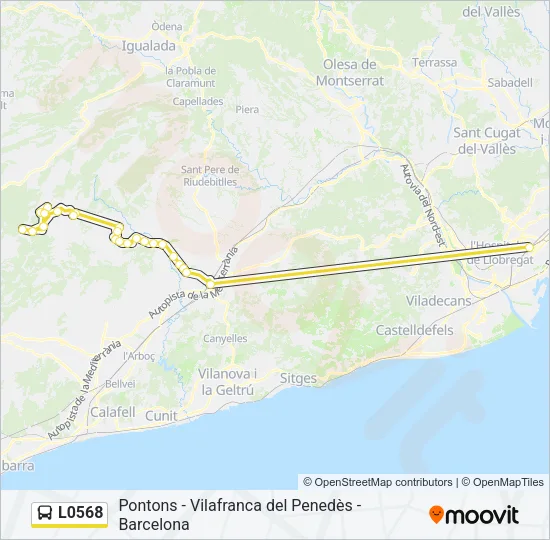 L0568 Bus Line Map