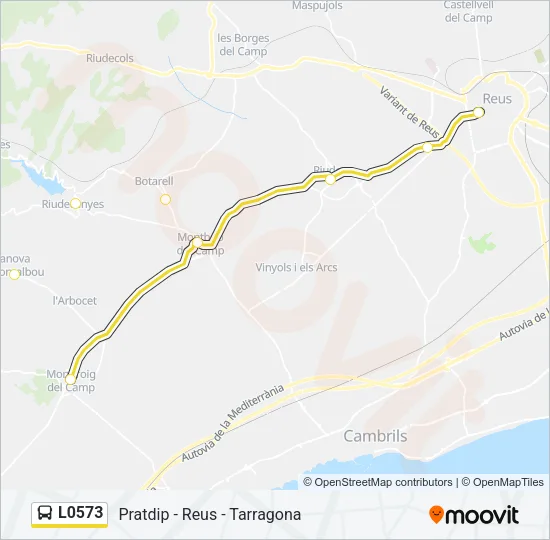 L0573 Bus Line Map