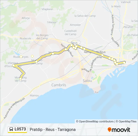 L0573 Bus Line Map