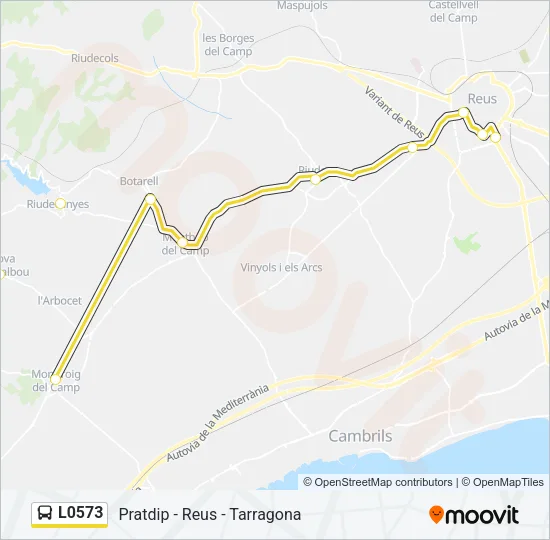 L0573 Bus Line Map