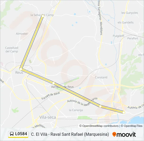 L0584 Bus Line Map