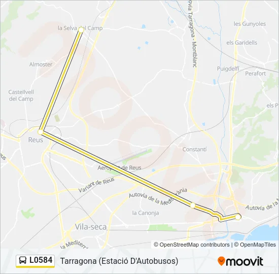 L0584 Bus Line Map