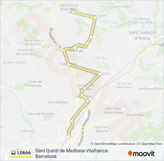 L0666 Bus Line Map