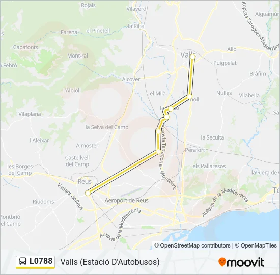 L0788 Bus Line Map