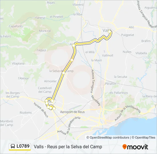 L0789 Bus Line Map