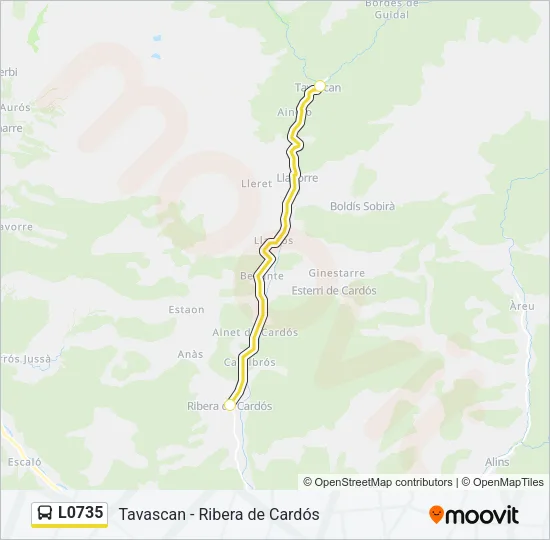 L0735 Bus Line Map