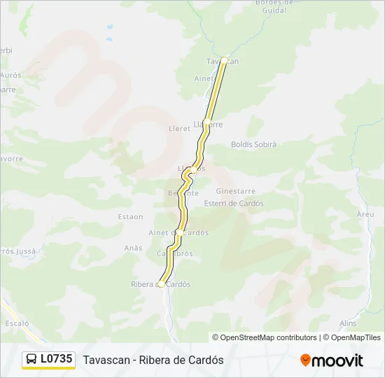 L0735 Bus Line Map