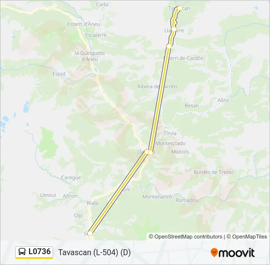 L0736 Bus Line Map