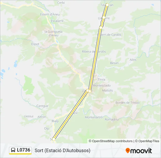 L0736 Bus Line Map