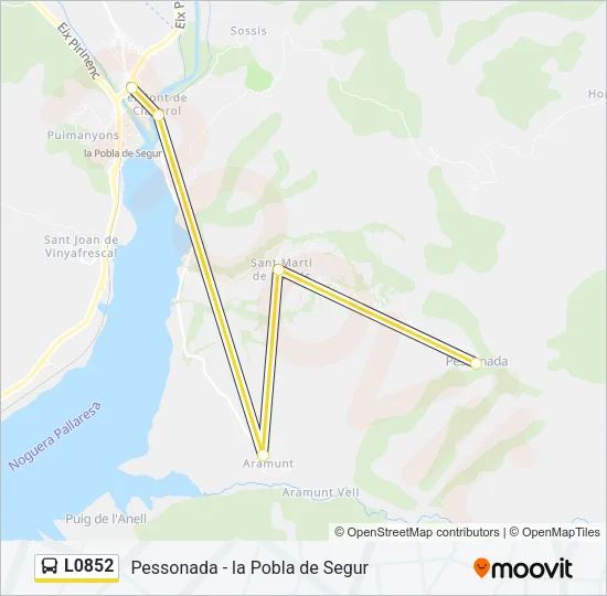 L0852 Bus Line Map