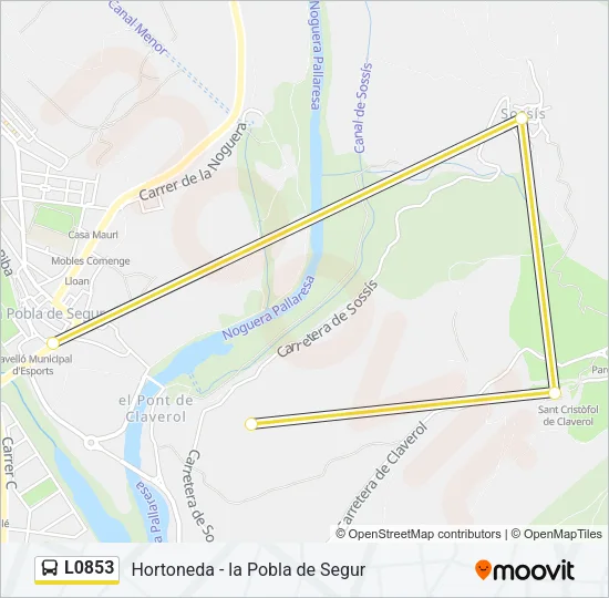 L0853 Bus Line Map