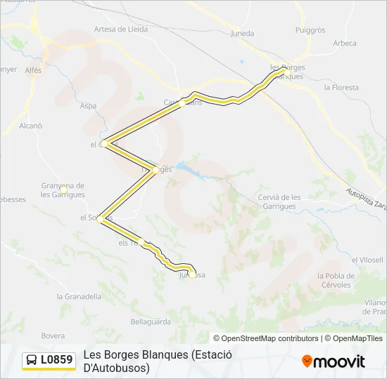 L0859 Bus Line Map