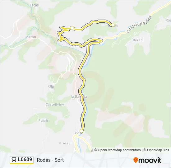 L0609 Bus Line Map