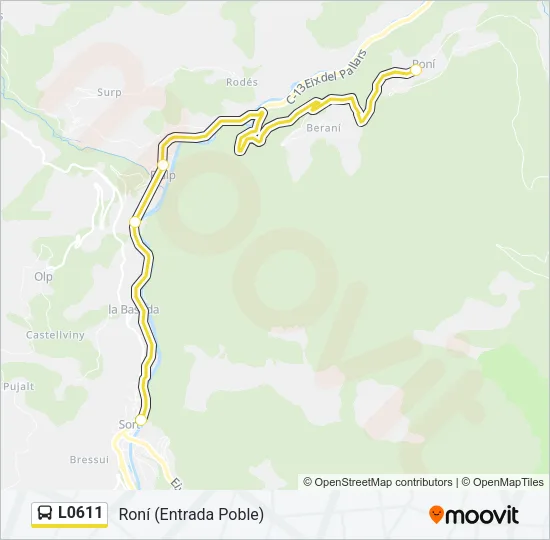 L0611 Bus Line Map