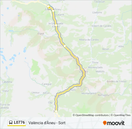 L0776 Bus Line Map