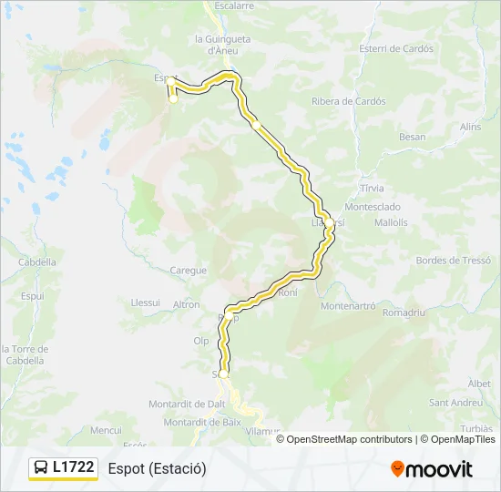 L1722 Bus Line Map