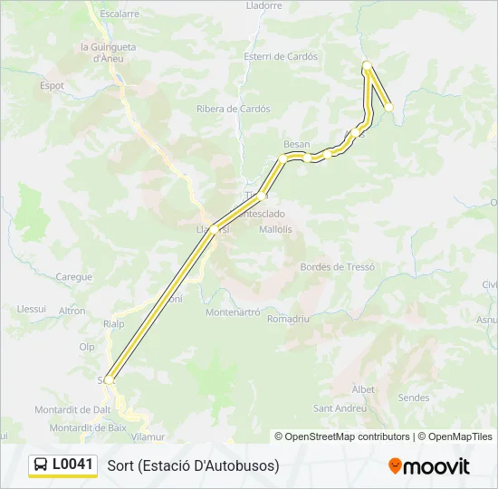 L0041 Bus Line Map