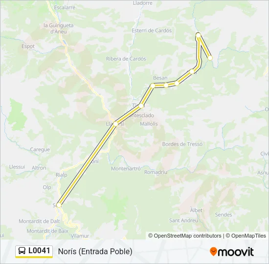 L0041 Bus Line Map