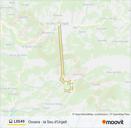 L0549 Bus Line Map