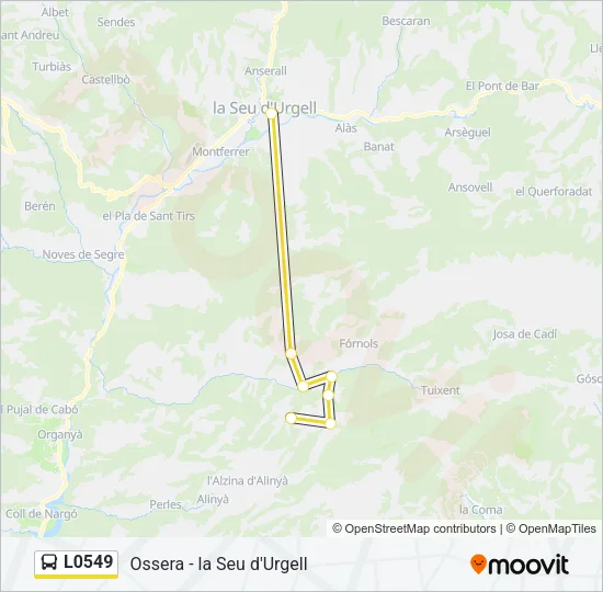 L0549 Bus Line Map