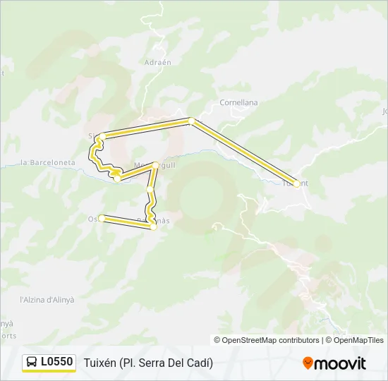 L0550 Bus Line Map
