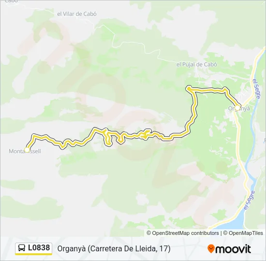 L0838 Bus Line Map