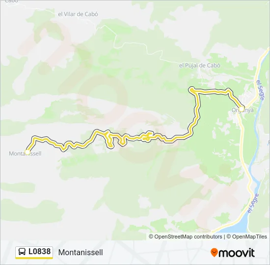L0838 Bus Line Map