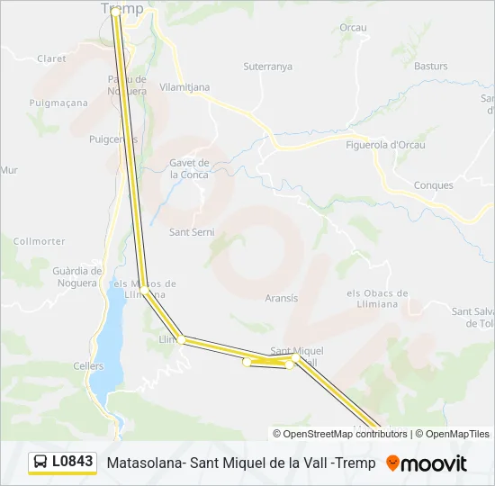 L0843 Bus Line Map
