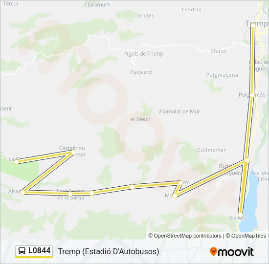 L0844 Bus Line Map