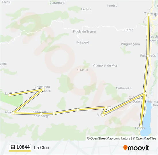 L0844 Bus Line Map
