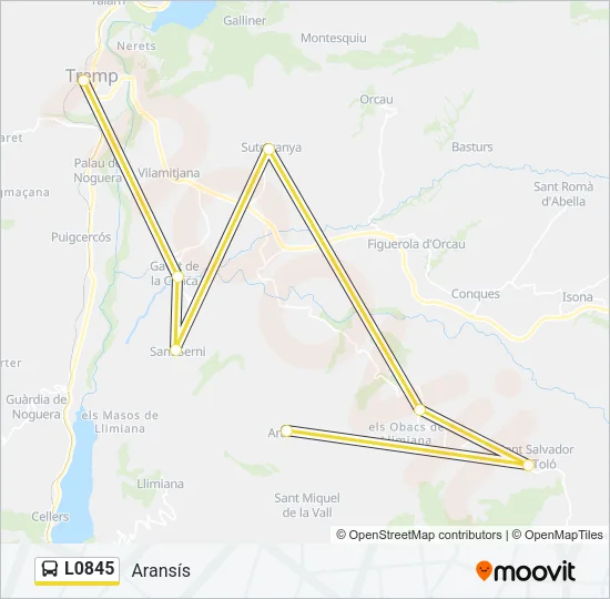 L0845 Bus Line Map
