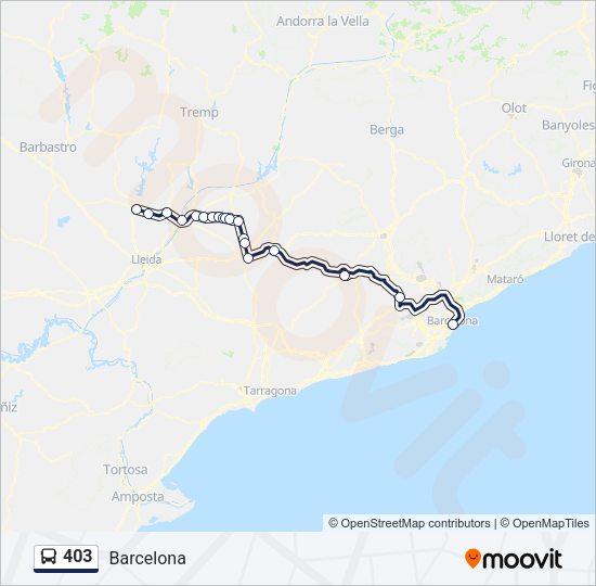 403 Bus Line Map