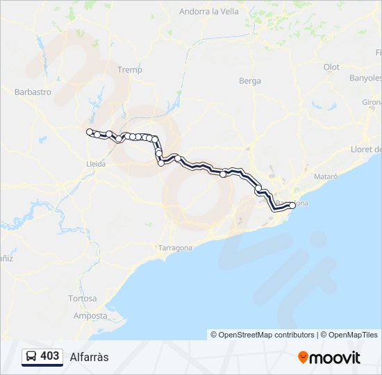 403 Bus Line Map