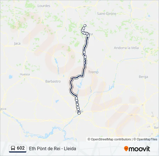 602 Bus Line Map